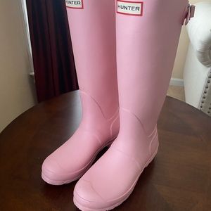 Pink Hunter rain boots